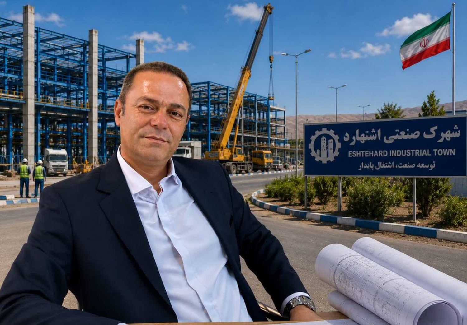 از بهسازی معابر تا توسعه شبکه فاضلاب؛ تشریح اقدامات اجرایی واحد عمران شهرک صنعتی اشتهارد